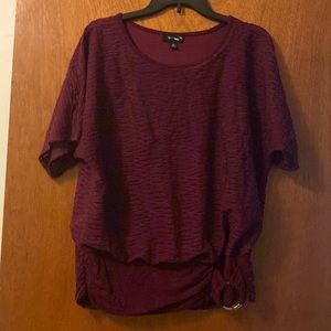 AB Studio Burgundy Medium Shirt.